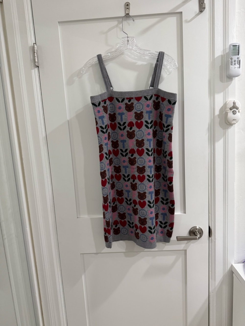 NWT Teddy Fresh grey sweater dress w/ adjustable straps